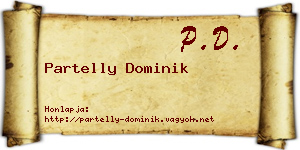 Partelly Dominik névjegykártya